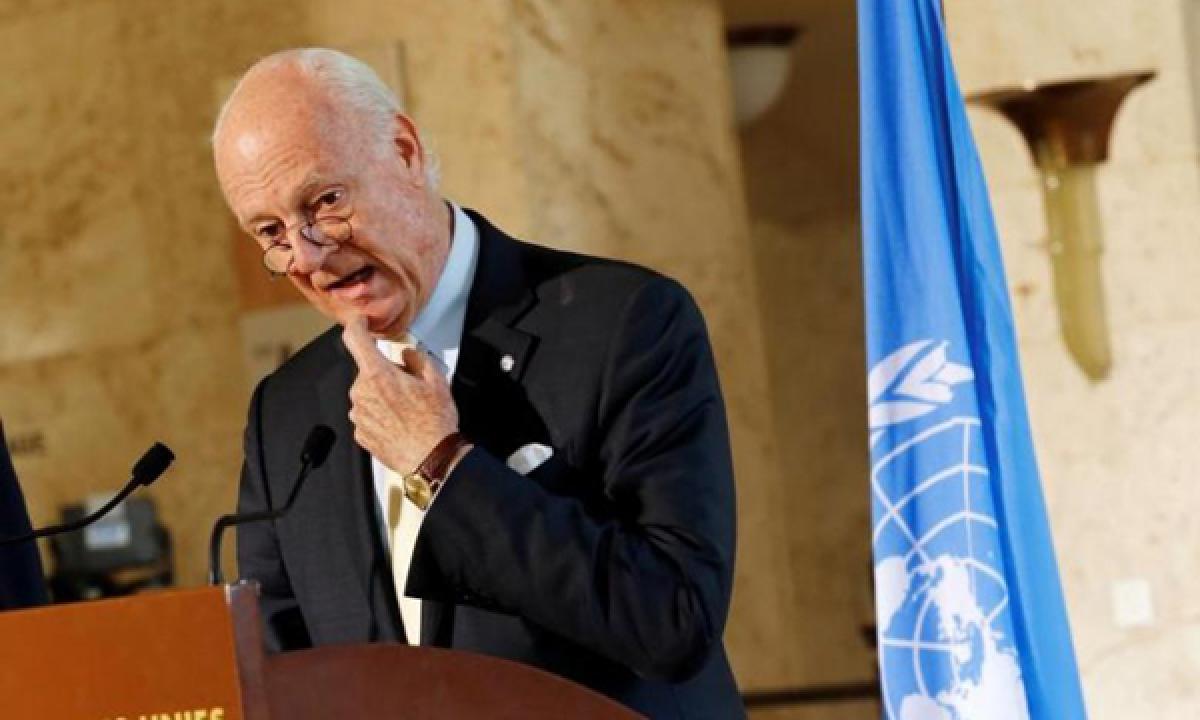 UN Syria envoy says rebel city Idlib risks Aleppo fate if no peace talks