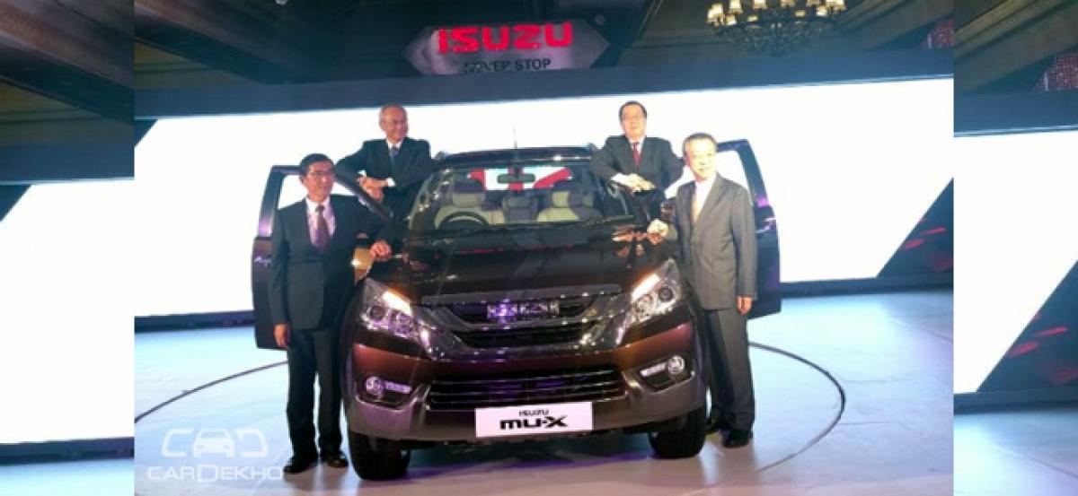 Isuzu MU-X Launched At Rs 23.99 Lakh