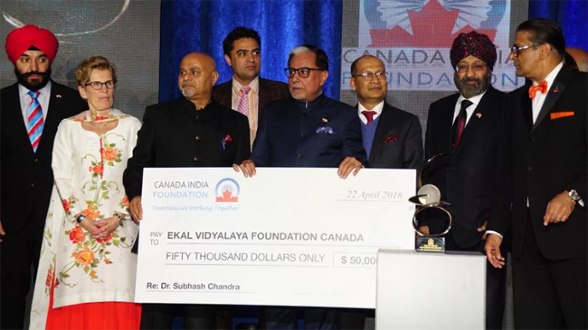 Canada India foundation confers global Indian award on Subhash Chandra