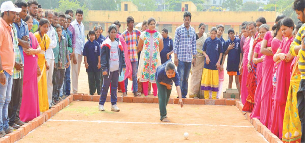 Sports bring out skills of differently abled