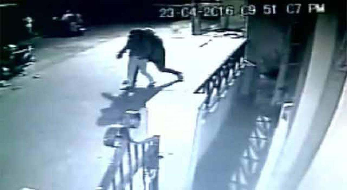 CCTV captured Molester kidnapping woman outside PG in Bangalore