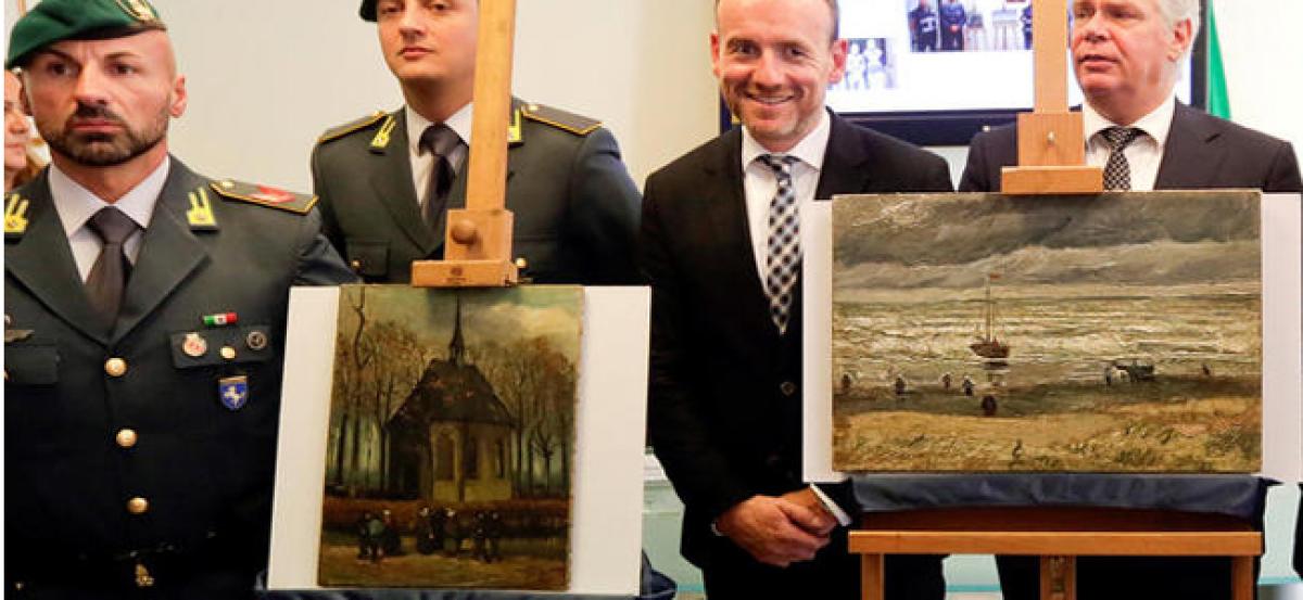 Van Goghs paintings recovered from Camorra drug trafficking suspects