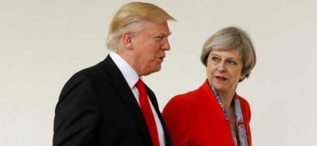 White House says Trump and May didnt discuss UK trip