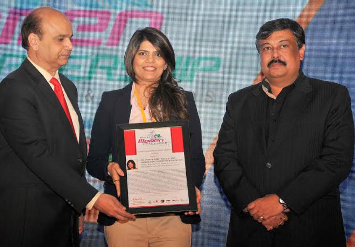 Dr Sunita Dube bags  World Women Leadership Award