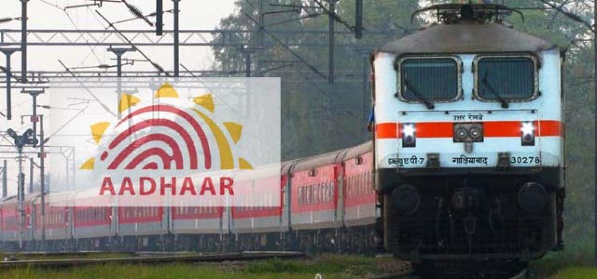 Aadhaar must for online train tickets