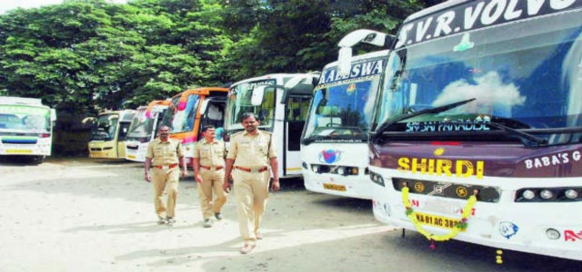RTA officials book 29 cases against private buses