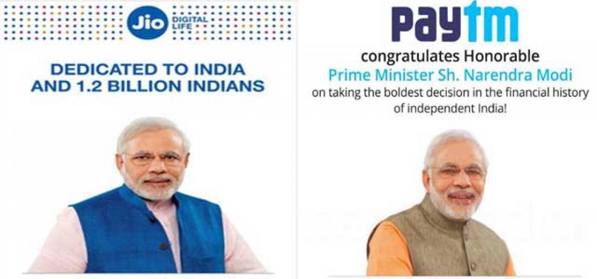 Govt issues notices to RJio, Paytm for using Modi photo in advts