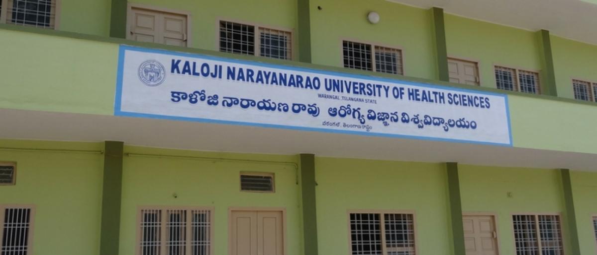 Kaloji Narayana Rao Health varsity in doldrums