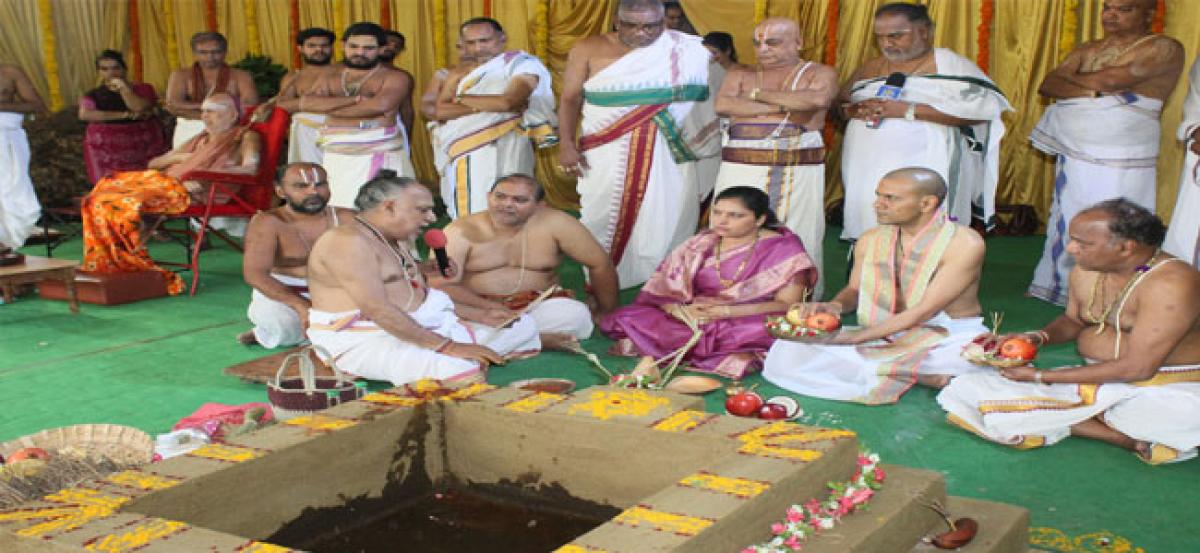 Tirumala Tirupati Devasthanams  begins 5 day yagam for good rains