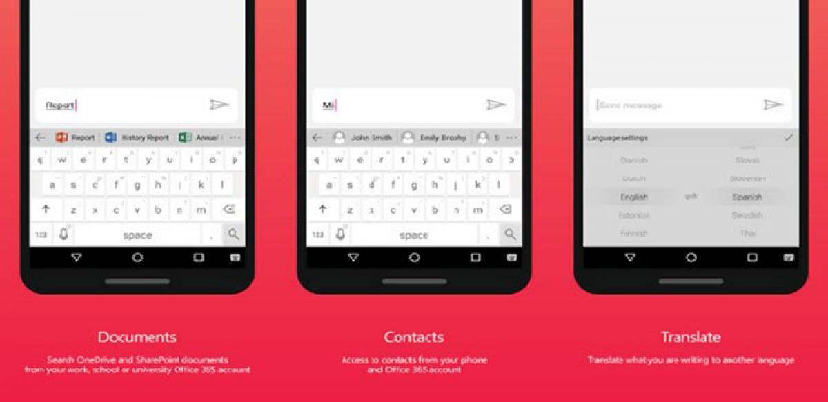 Microsoft Hub Keyboard app launched for Android