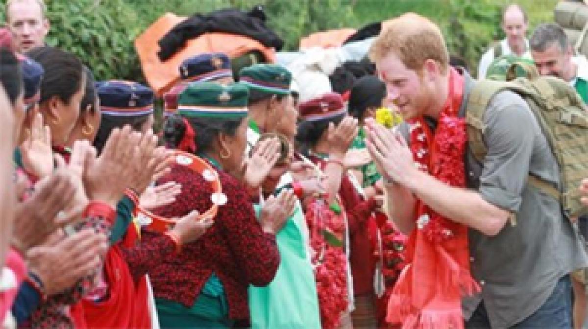 Britains Prince Harry Celebrates Holi In Nepal