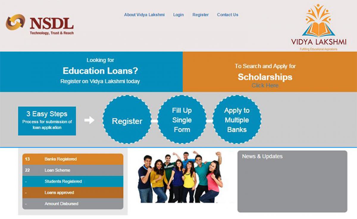 Dedicated portal for education loans, scholarships