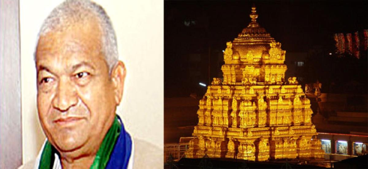 Ex-MLA goes missing in Tirumala