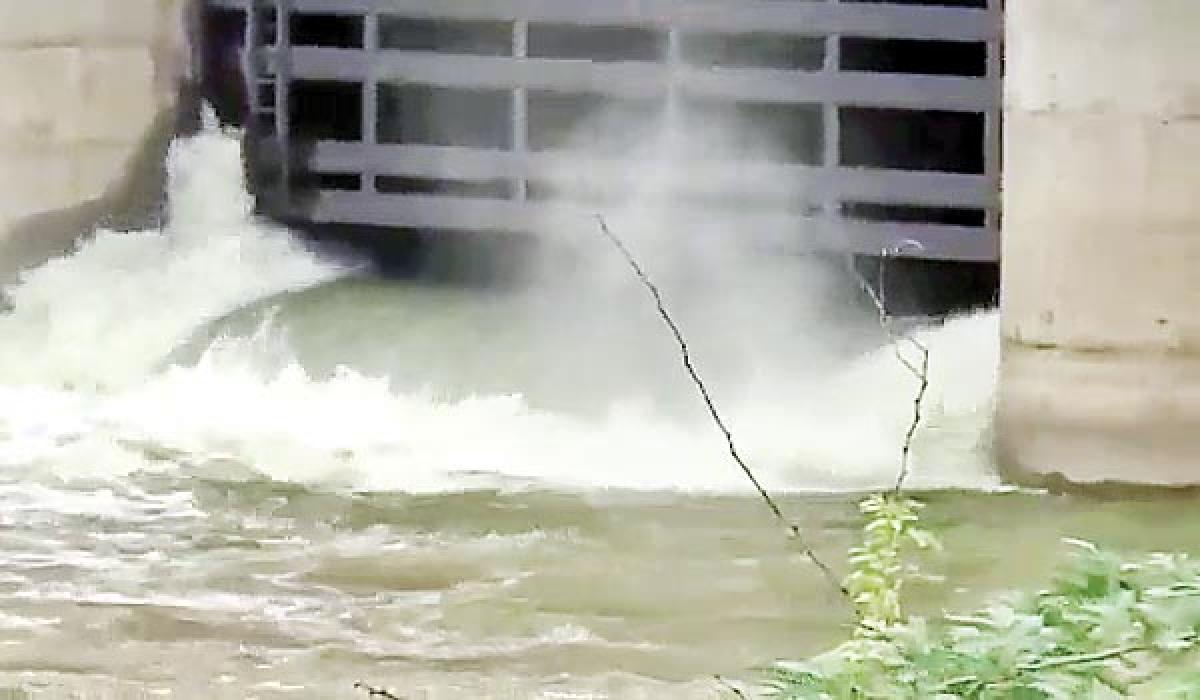 Godavari water reaches Triveni Sangamam