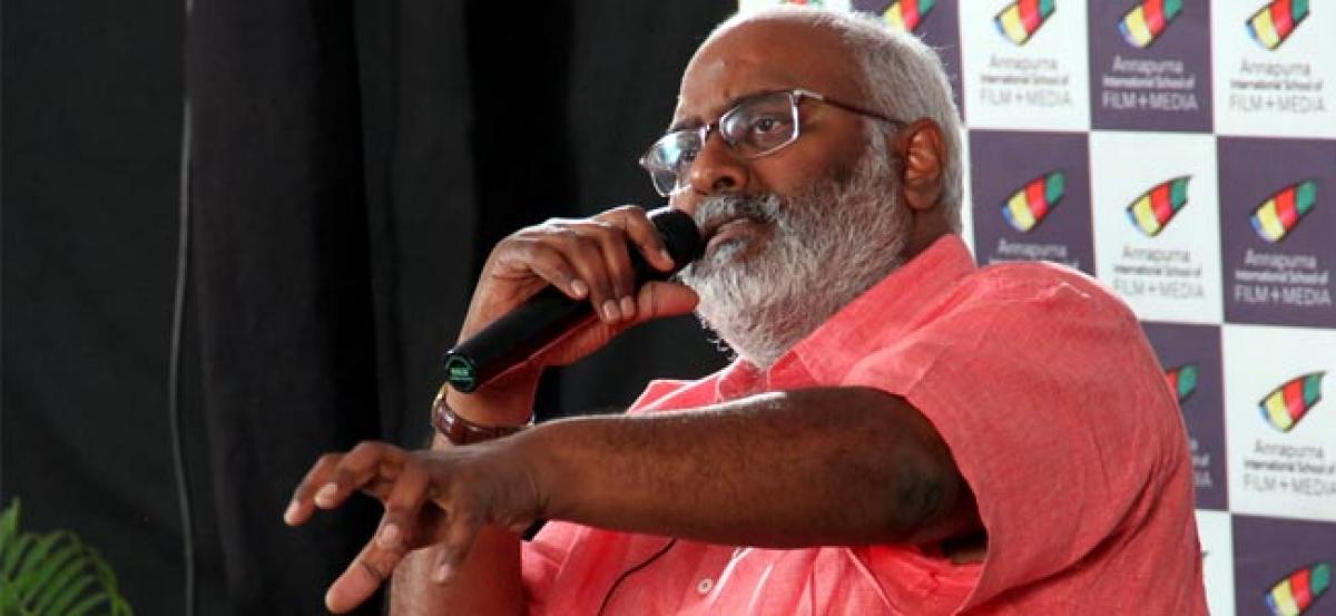 Keeravani shares his thoughts with AISFM students