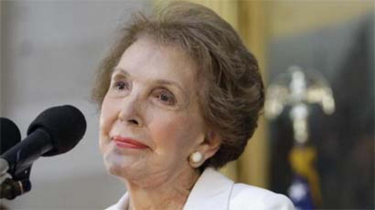 Former US first lady Nancy Reagan dies at 94 in California