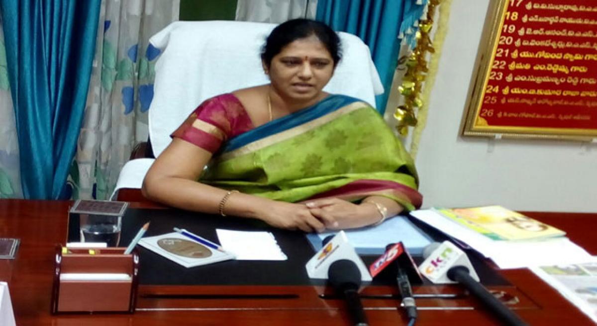 Chittoor ZP chairperson attributes her success to husband.