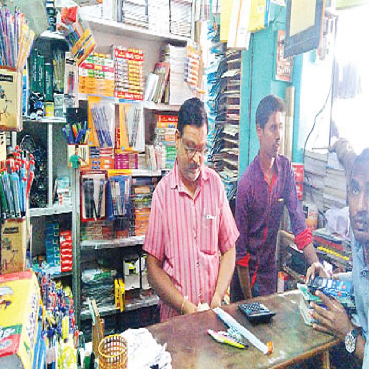 Booksellers do brisk business