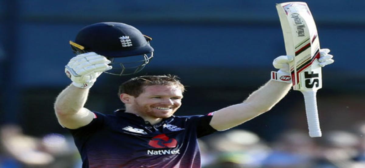 Eoin Morgan slams ton, England win