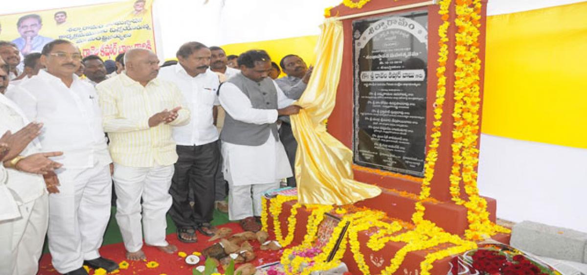 Ravela lays foundation for Shilparamam