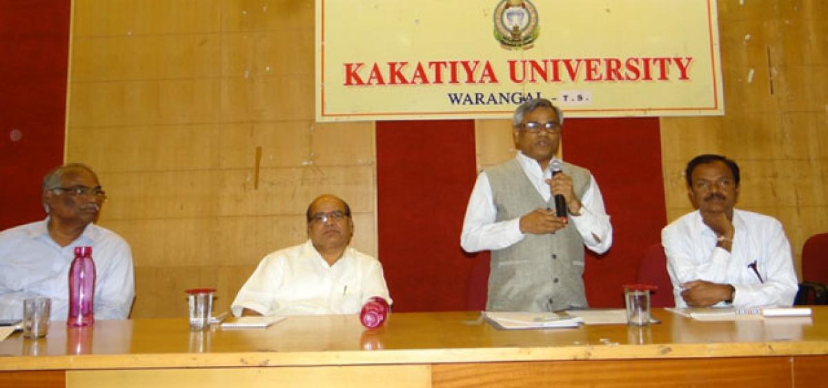 Priority to upholding high standards of edn: Kakatiya University VC