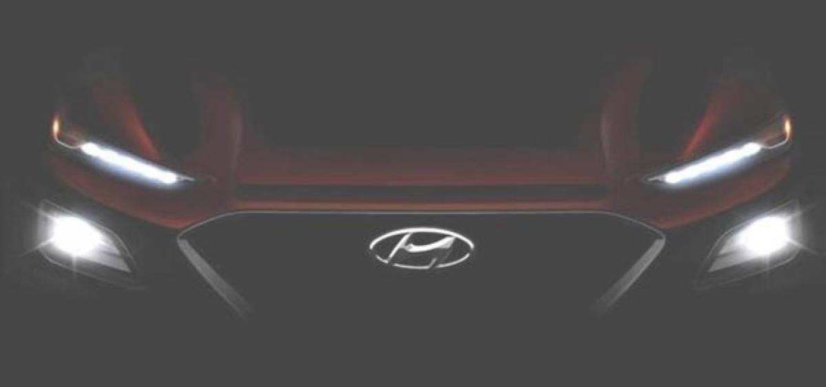 Hyundai Kona SUV teased