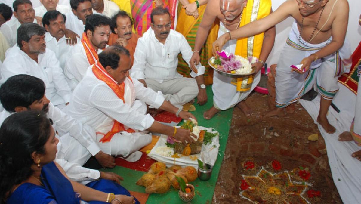 Foundation for Yadadri Bhavan laid