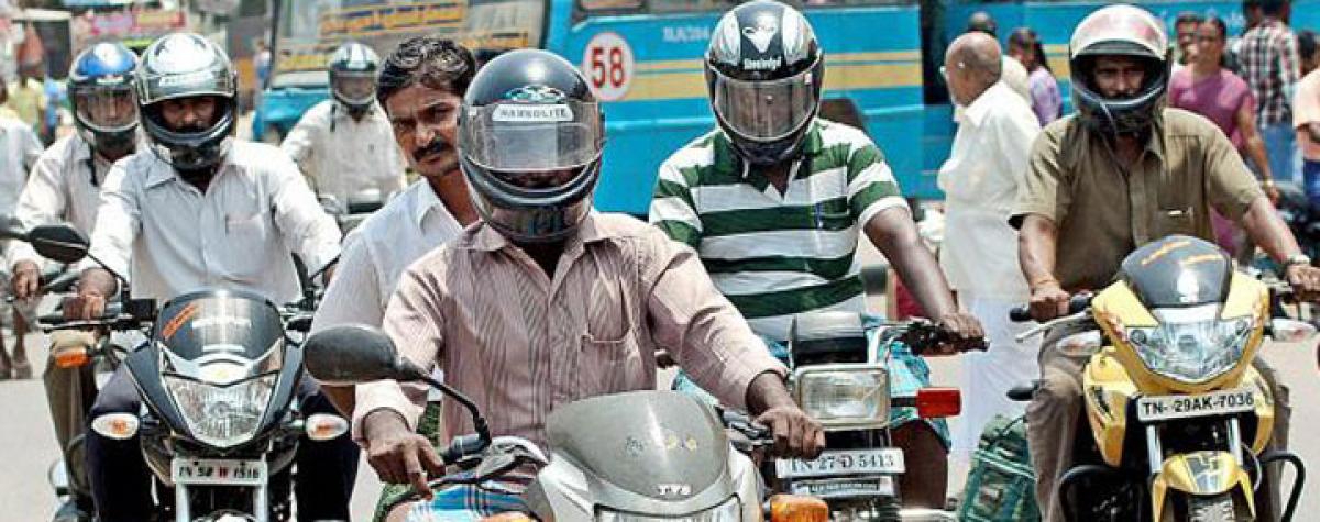 2-wheeler riders urged to use helmets