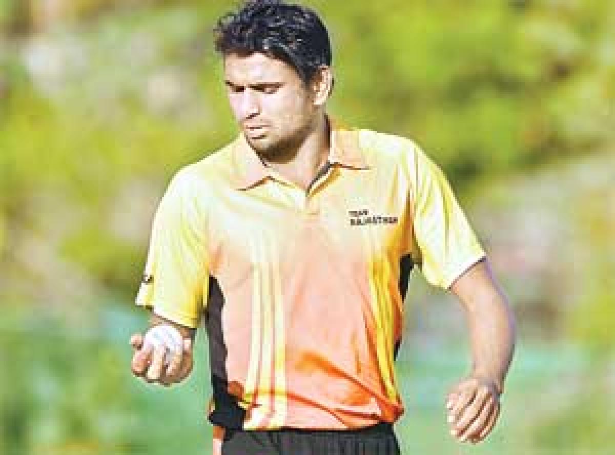 Rajasthan speedster making hay in city