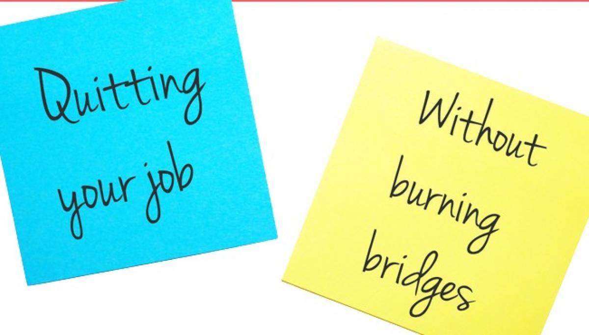 Plan on quitting your job? Here’s how to do it right