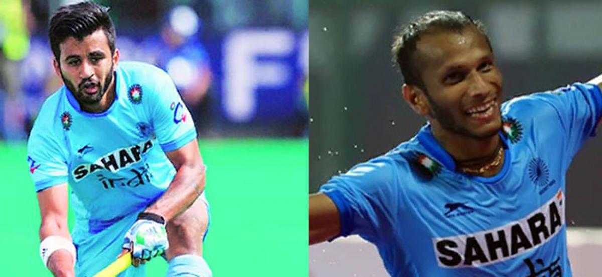 SV Sunil and Manpreet Singh ruled out of the Asian Champions Trophy 