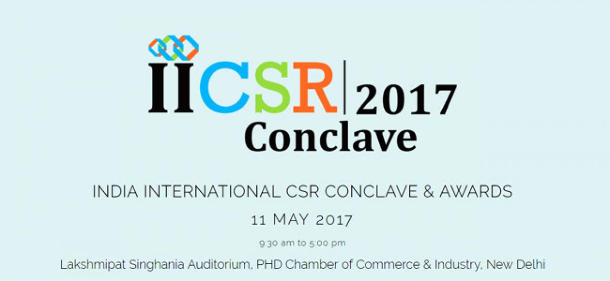 The India International CSR Conclave & Awards 2017 to be held at PHD Chamber of Commerce & Industry