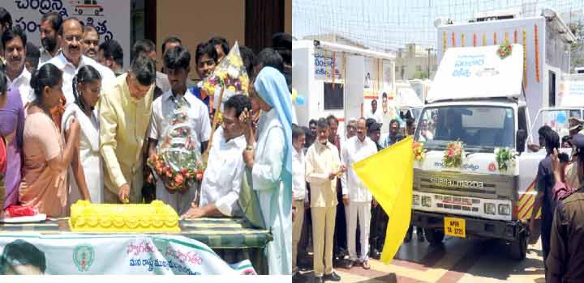 AP CM flags off mobile clinics, spells out med hub vision