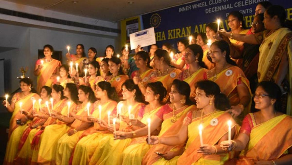 Inner Wheel Club conducts Asha Kiran Amaravati Sambaralu 