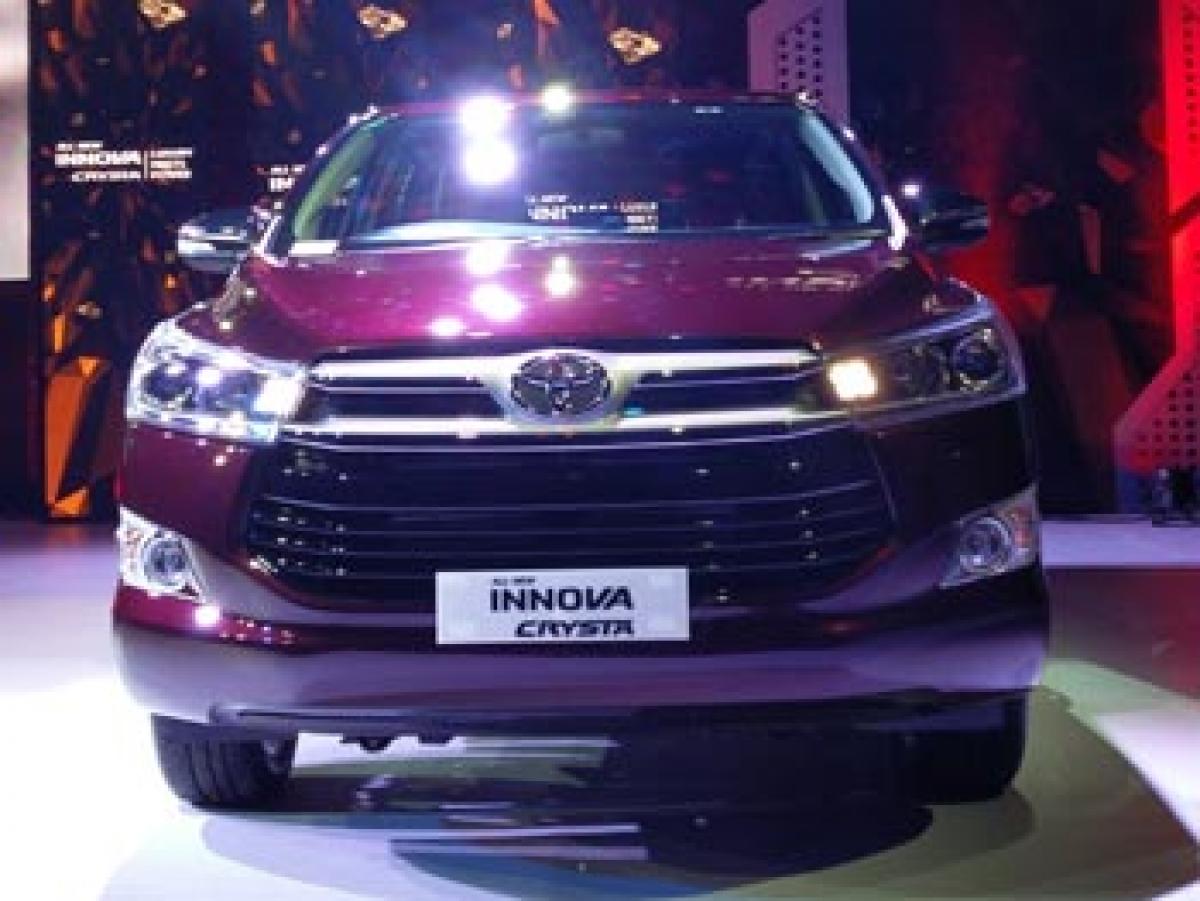 Toyota showcases the new Innova Crysta in Hyderabad