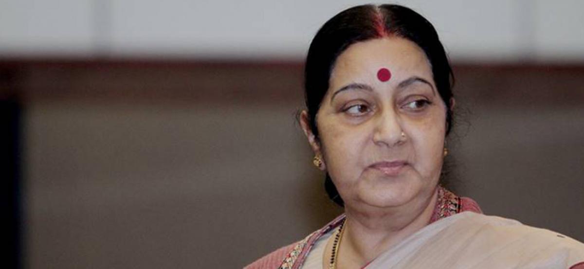 Sushma prepared to extend the stranded UK Indian couples visa