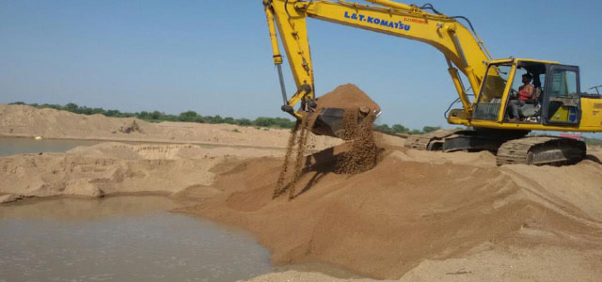 Indiscriminate sand quarrying alleged