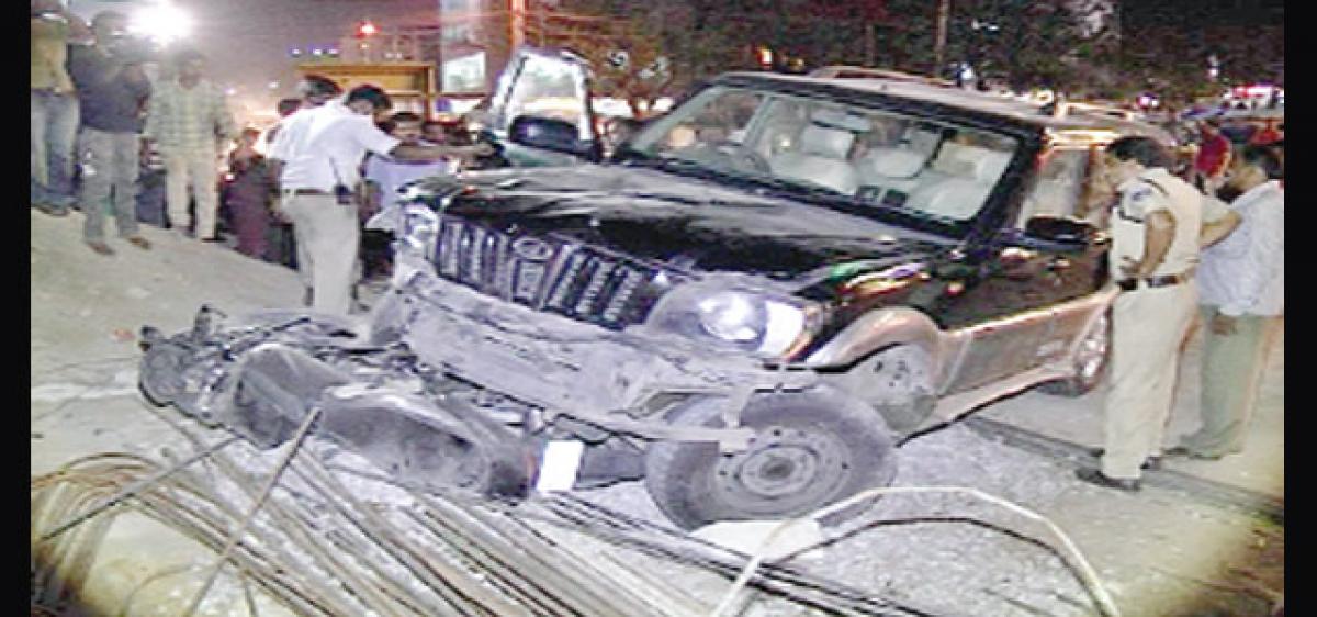 One killed, four hurt as SUV goes berserk