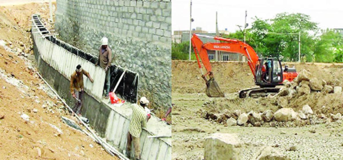 Mini-tank bund works move at brisk pace