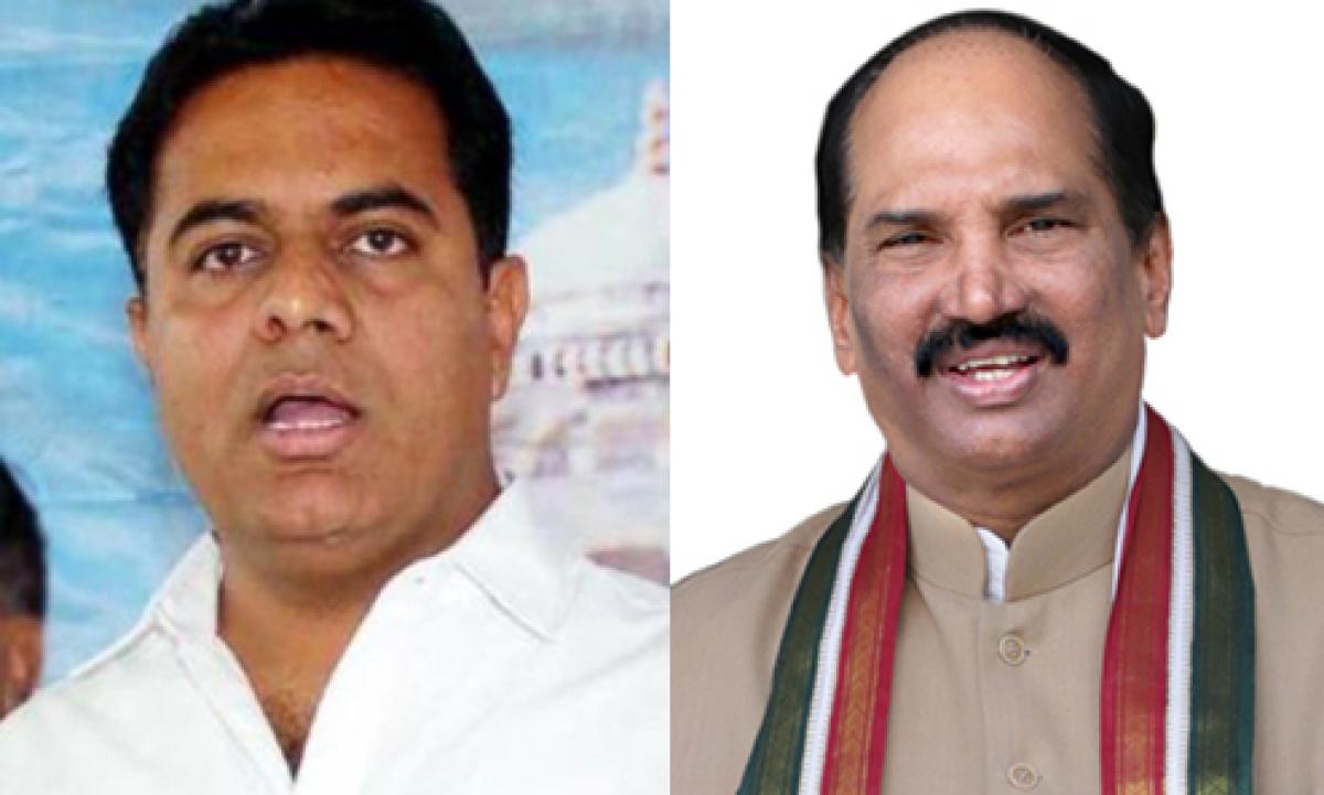 Warangal Bypolls: KTR challenges Uttam Kumar Reddy