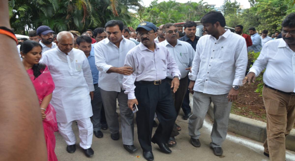 KTR’s visit springs JVR park to life