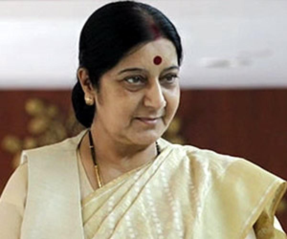 Four Indians arrested in Syria freed: Sushma Swaraj