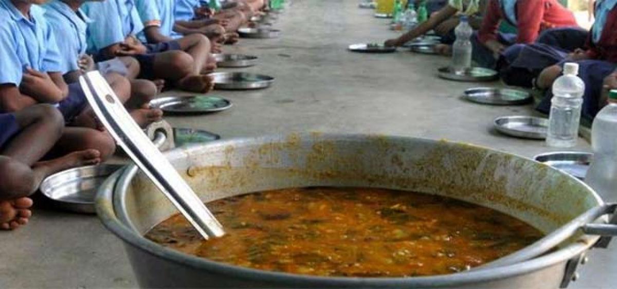 Insects found in rasam served in mid-day meal