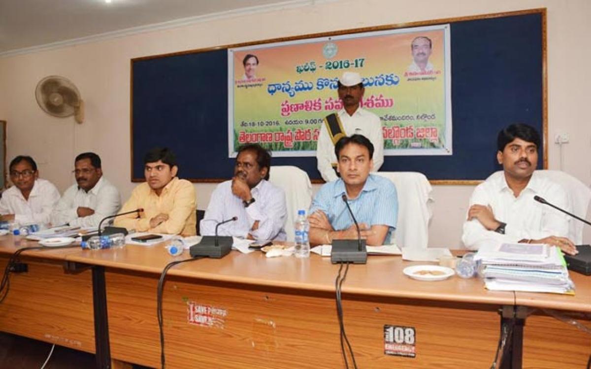 50 paddy procurement centres soon in Nalgonda