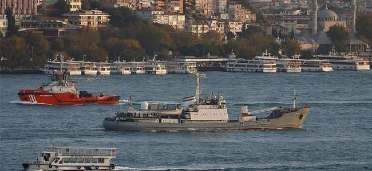 Russian intelligence ship sinks off Turkeys Black Sea coast -authorities