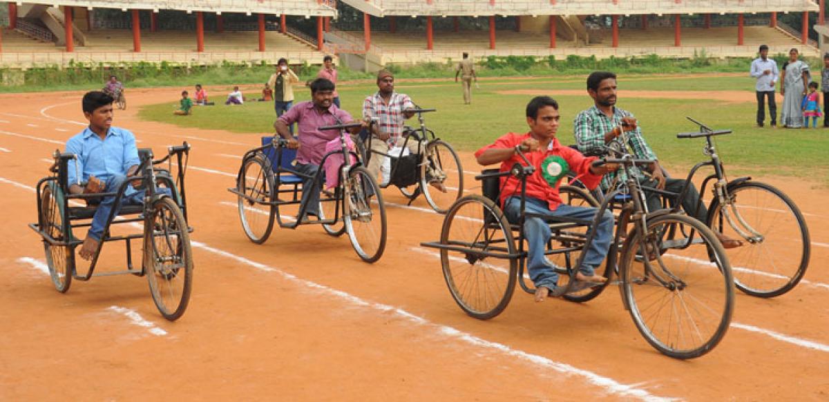 Sports meet for differently abled gets underway
