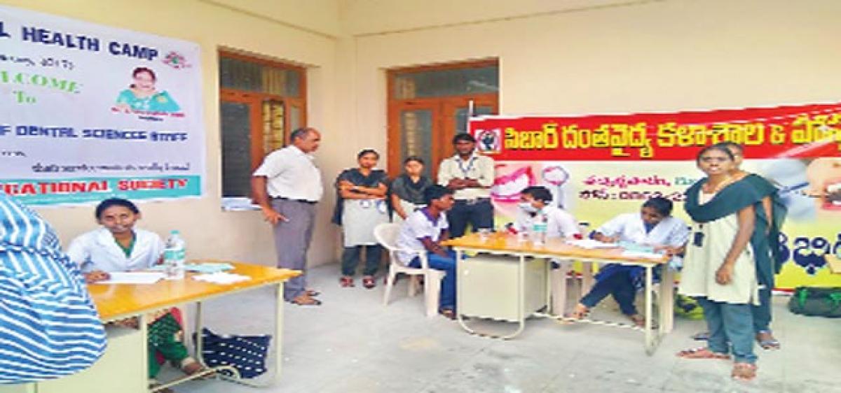 Dental camp at Nalanda Institute