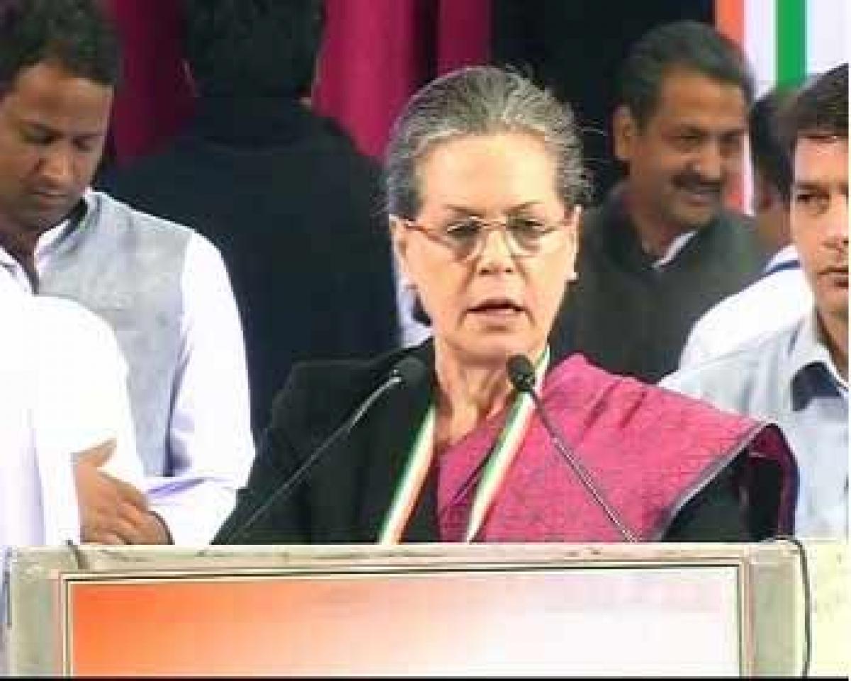 BJP, RSS trying to dismantle Congress legacy: Sonia