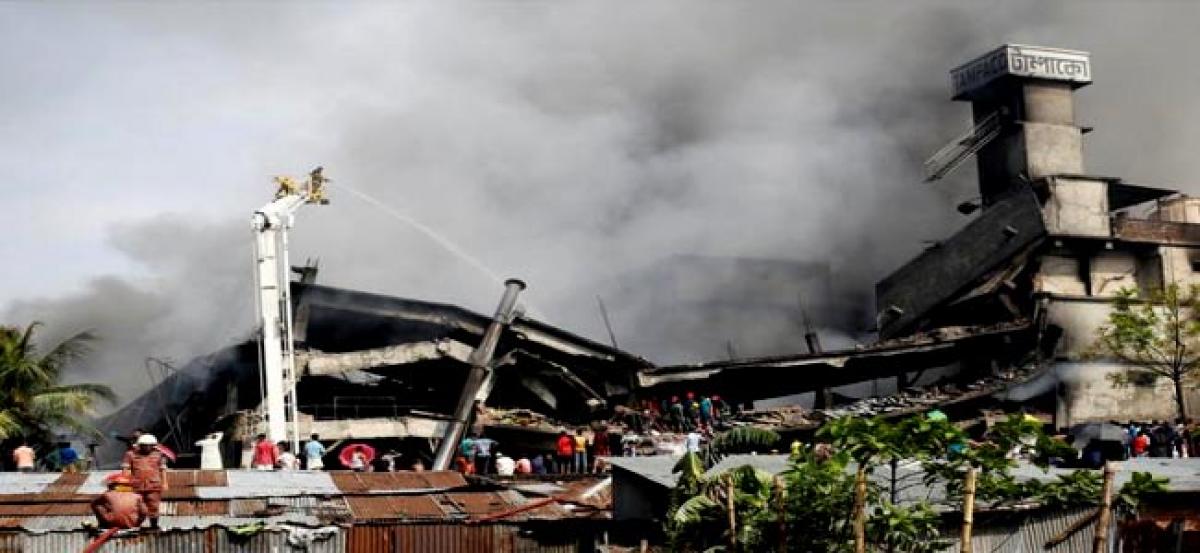 Deadly Bangladesh blaze shows up safety gaps three years after factory collapse