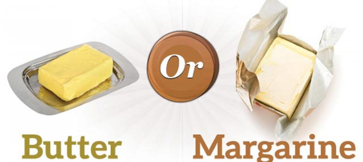 Replacing butter with margarine can help